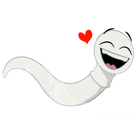 Стикерпак cute sperm для Telegram