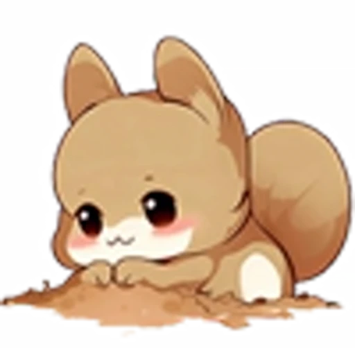 🏖 Эмодзи «Cute Squirrel Emoji» для Telegram
