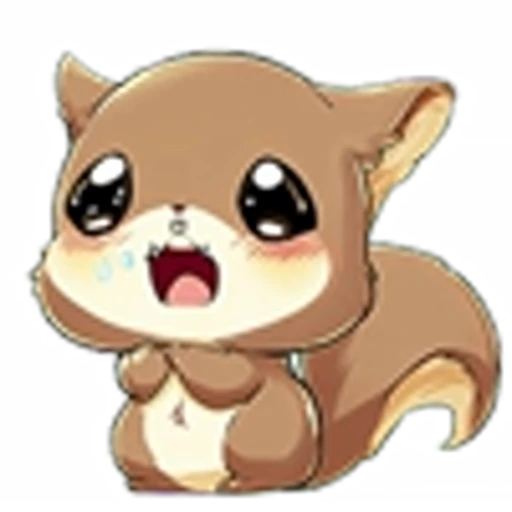 Стикерпак Cute Squirrel Emoji для Telegram
