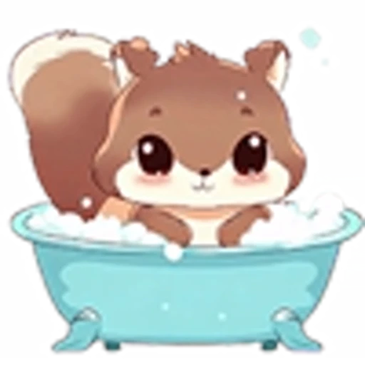 🛀 Эмодзи «Cute Squirrel Emoji» для Telegram