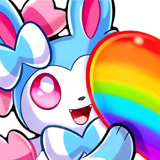 🏳️‍🌈 Стикер «Sylveon» для Telegram