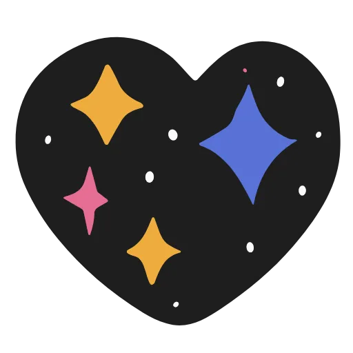 🖤 Эмодзи «cute very color» для Telegram