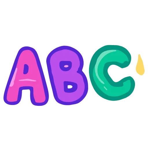 🔤 Эмодзи «cute very color» для Telegram