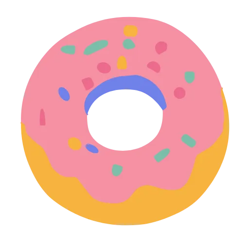 🍩 Эмодзи «cute very color» для Telegram