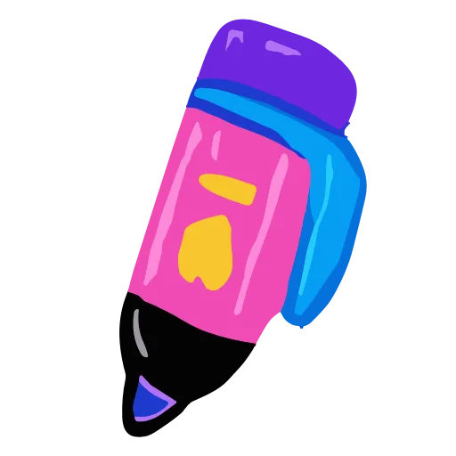 🖍 Эмодзи «cute very color» для Telegram
