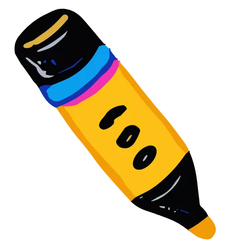🖍 Эмодзи «cute very color» для Telegram