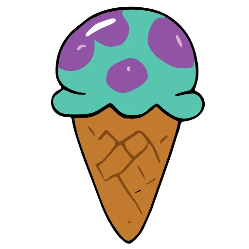 🍦 Эмодзи «cute very color» для Telegram