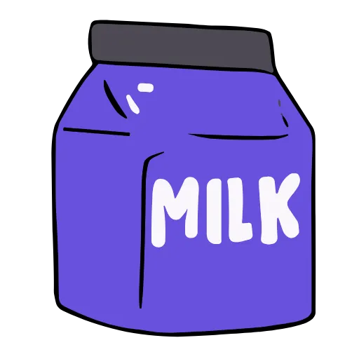 🥛 Эмодзи «cute very color» для Telegram