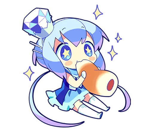 Стикерпак Cutie Chibi Aoki Lapis &amp; Merli для Telegram — скачать
