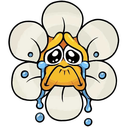 😭 Эмодзи «Цветик» для Telegram