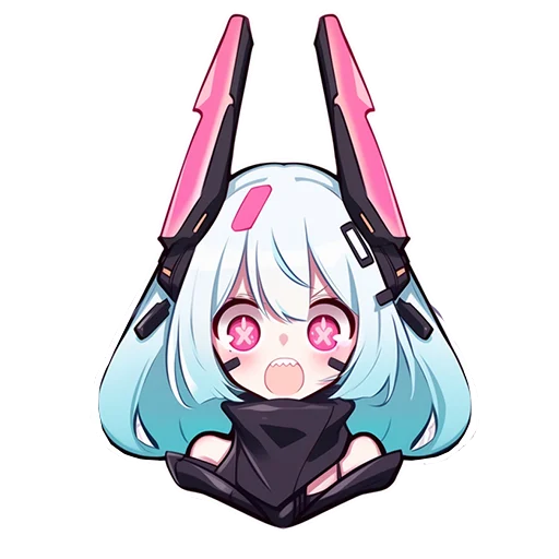 😀 Стикер «Cyber Girls» для Telegram