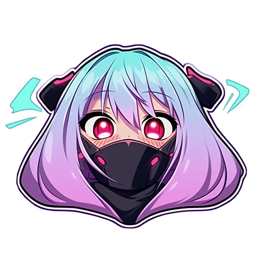 😀 Стикер «Cyber Girls» для Telegram