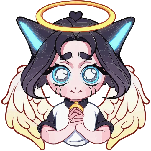😇 Эмодзи «Кибер Милшу 02» для Telegram