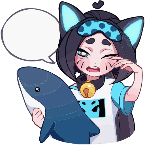 🥱 Эмодзи «Кибер Милшу 02» для Telegram