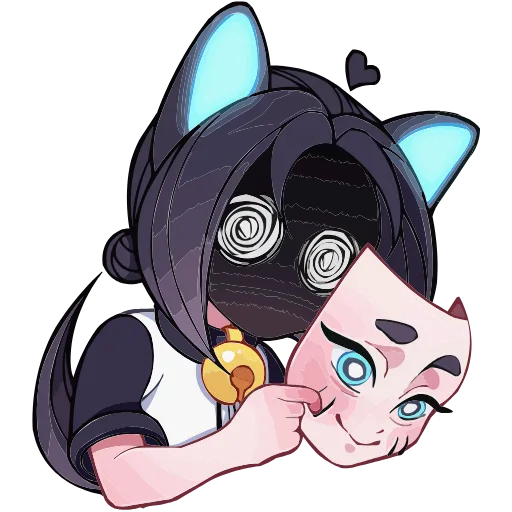 🎭 Эмодзи «Кибер Милшу 02» для Telegram