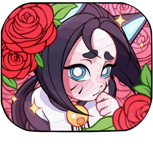 🌹 Эмодзи «Кибер Милшу 02» для Telegram