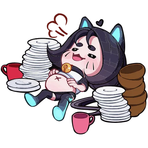 😋 Эмодзи «Кибер Милшу 02» для Telegram