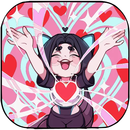 🥰 Эмодзи «Кибер Милшу 02» для Telegram