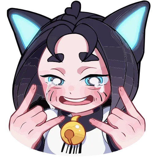 🤘 Эмодзи «Кибер Милшу 02» для Telegram