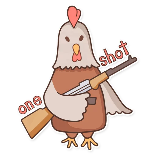Стикерпак CyberChicken для Telegram — скачать