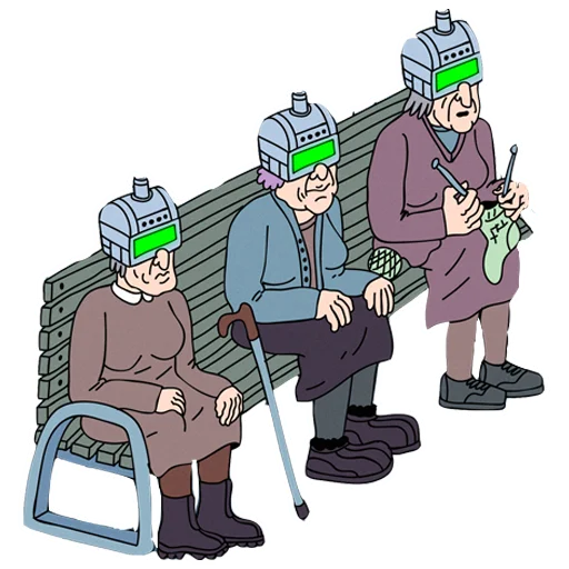 👵 Стикер «Кибердянск» для Telegram