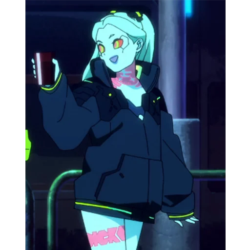 👌 Стикер «Cyberpunk Edgerunners Rebecca» для Telegram