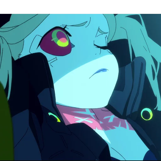 😥 Стикер «Cyberpunk Edgerunners Rebecca» для Telegram