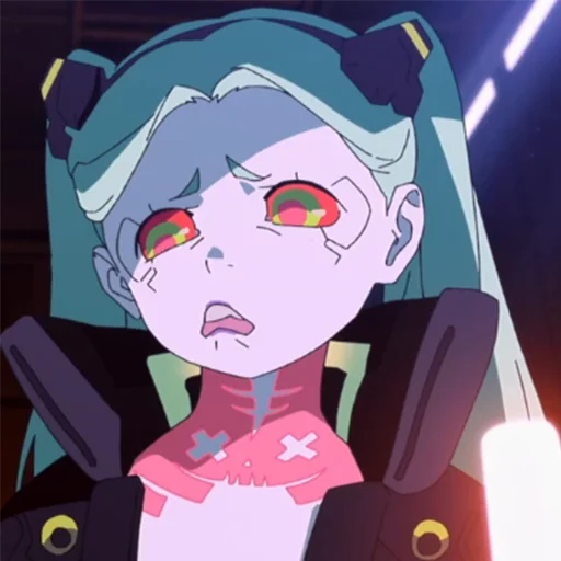 😨 Стикер «Cyberpunk Edgerunners Rebecca» для Telegram
