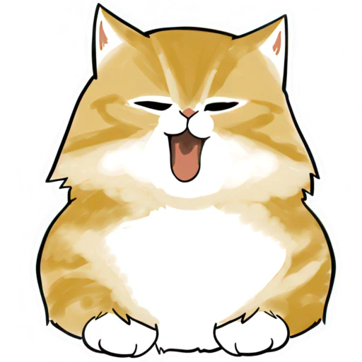 😛 Стикер «Нян котики» для Telegram