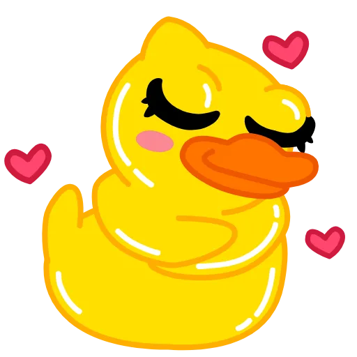 🥰 Стикер «Уточка Клюква» для Telegram