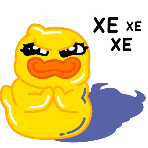 😈 Стикер «Уточка Клюква» для Telegram
