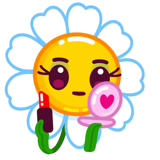 💅 Стикер «Daisy Romashka» для Telegram