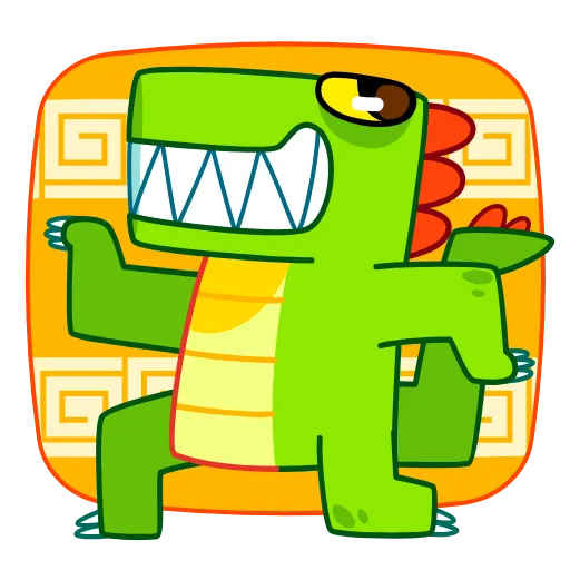 🦖 Стикер «Music & Dance» для Telegram