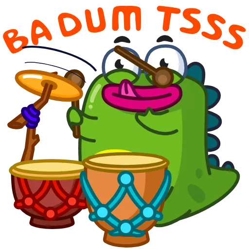 🥁 Стикер «Music & Dance» для Telegram