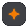❇️ Эмодзи «Dark icon - иконки для оформления» для Telegram