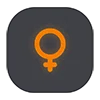 👩 Эмодзи «Dark icon - иконки для оформления» для Telegram