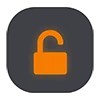 🔓 Эмодзи «Dark icon - иконки для оформления» для Telegram