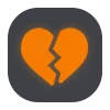 💔 Эмодзи «Dark icon - иконки для оформления» для Telegram