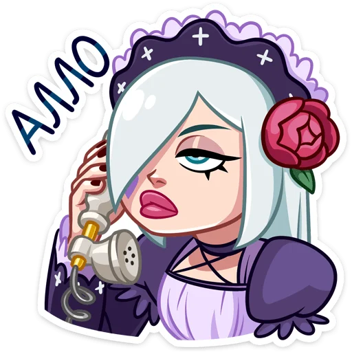 ☎️ Стикер «Темная Леди» для Telegram