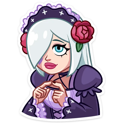 🥺 Стикер «Темная Леди» для Telegram