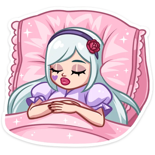 😴 Стикер «Темная Леди» для Telegram