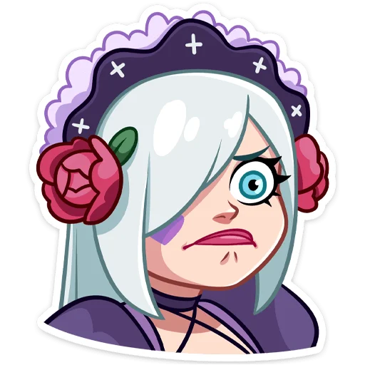 😠 Стикер «Темная Леди» для Telegram
