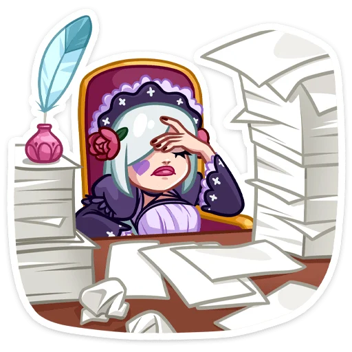 🤦‍♀ Стикер «Темная Леди» для Telegram