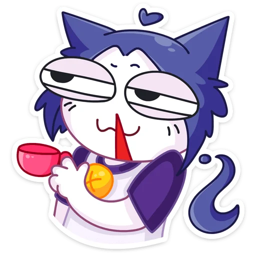 ☕️ Стикер «Тёмная Милшу» для Telegram