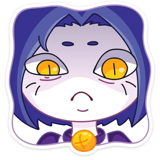 👀 Стикер «Тёмная Милшу» для Telegram