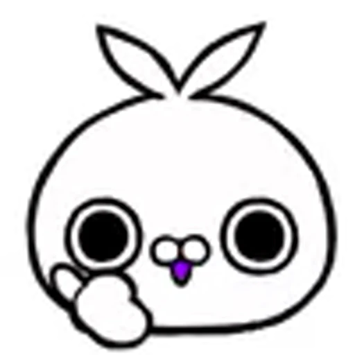 👍 Эмодзи «Darkness Bunny» для Telegram