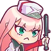 Эмодзи Zero Two для Telegram — скачать