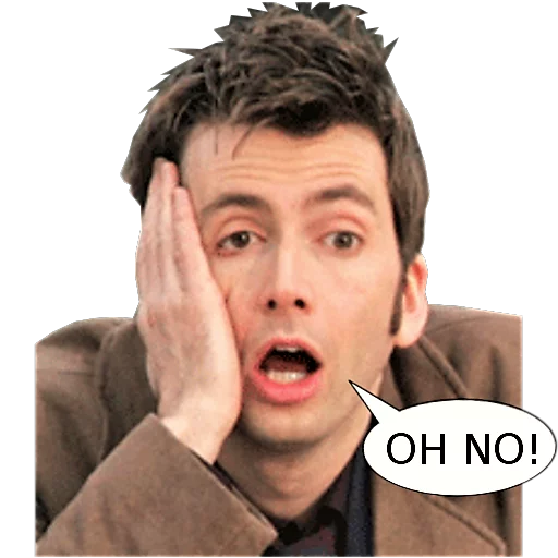 😯 Стикер «David Tennant» для Telegram