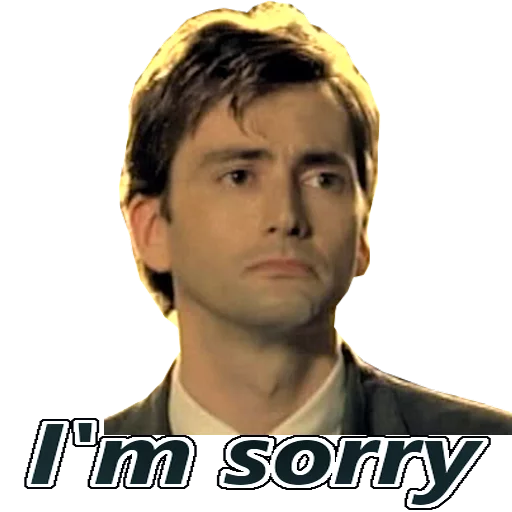 😢 Стикер «David Tennant» для Telegram