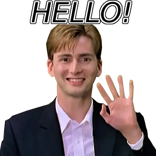 👋 Стикер «David Tennant» для Telegram